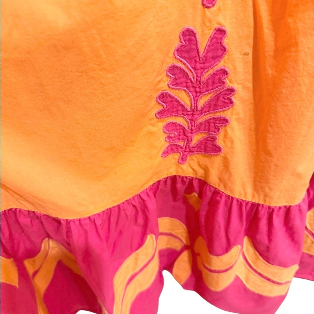 Banjanan Pink and Orange Maxi Dress with Floral Print - Picture 8 of 11